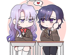 ~학급친구 2인 페어 고정틀 커미션~