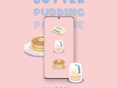 CHOMI | 버터 푸딩 팬케이크 - 디저트 카카오톡 테마 - ios 아이폰