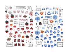 [가비지타임] 지상고등학교 스티커 도안 유료 공유