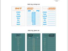 조각모음 002, 굿노트 다이어리 속지 daily log.ver