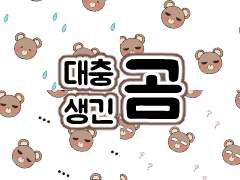 대충생긴 곰 패턴