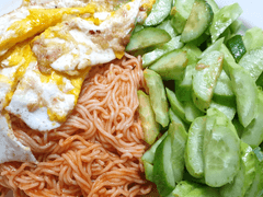 먹방 브베 - 잘 차려 먹은 팔도비빔면 먹방~