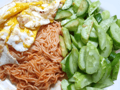 먹방 브베 - 잘 차려 먹은 팔도비빔면 먹방~