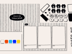 굿노트 무비트래커 속지