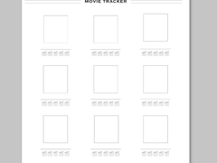 [굿노트 속지] 간단 무비, 독서 트래커