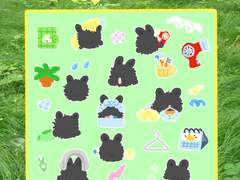 데일리 토끼 굿노트 스티커