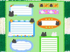 토끼 메모지 굿노트 스티커