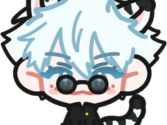 주술회전 고죠유지 키링 도안 공유