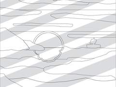 컬러링시트 0023 : landscape_sea_belly_cloud_calm-wave