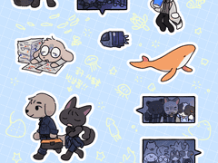 해저 -3,000m 침수기지 스티커 도안 배포