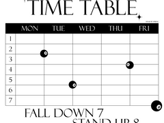 [NCT MARK] 마크 에잇볼 시간표 배경화면