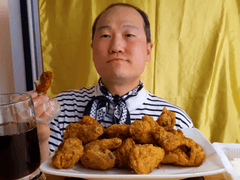 먹방 브베 - 오랜만의 치킨 맛있게 냠냠냠 먹방~