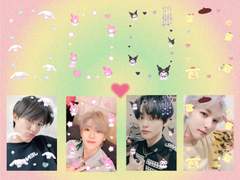 산리오 투명포카 프레임 도안