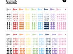 굿노트 스티커// 원형 숫자 알파벳스티커