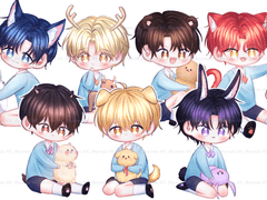 데못죽 테스타 아크릴키링용 도안 유료 배포