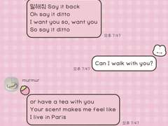 [ 아이폰 카톡 테마 공유 ] #3 스트로베리 베빗 테마