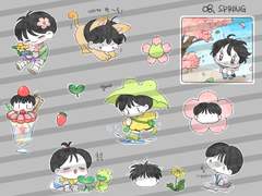 채채 굿노트 스티커 ver.08 봄