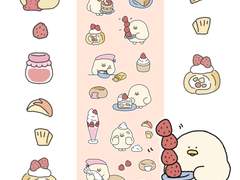 굿노트 스티커-딸기가 좋은 챱챱이