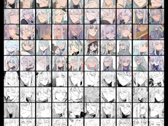 똑같은 캐릭터 100번 그리기