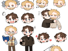 안옵 뤀딘 스티커 도안