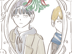 크리스마스 장식 소품샵에서 데이트하는 모브레이