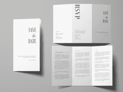 3단접지 청첩장 디자인