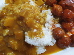 먹방 브베 - 기가맥힌 조합~ 오뚜기3분카레, 오뚜기3분미트볼 먹방~