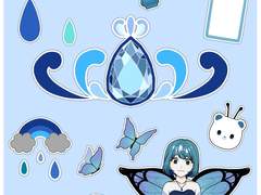 【무료 배포】 마법소녀 굿노트 스티커