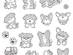 멈머404 스티커 도안