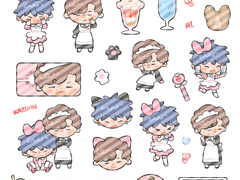 메이드404 스티커 도안