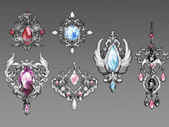 로판,중세판타지 장신구 소스 6종