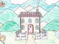 [사호 평온자의 자작 그림]일반 자작 그림(집 풍경) *습작 그림