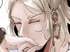 만화) 손등에 입을 맞추는