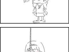 썬더 자살하는 만화