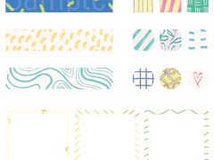 낙서 패턴 스티커 (1)