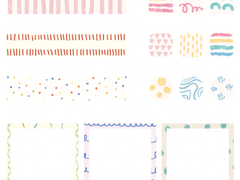 낙서 패턴 스티커 (2)