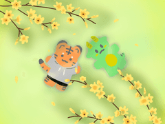 개나리밭 아래에서