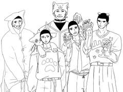 산왕 아이돌 au 낙서