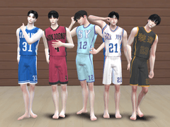 [심즈4 남심의상] 가비지타임 유니폼