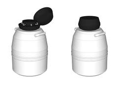 [3D] 연구실 / 질소 탱크 / 액체 질소 저장 용기