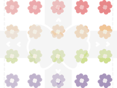 (무료 공유) 4 파스텔 네잎클로버