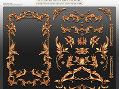 [유료소재] 골드&실버 프레임