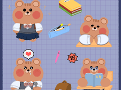 [굿노트 스티커] 두근두근 새학기 스티커