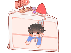 하이라이트 생일케잌 무료도안나눔