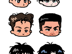 슬램덩크 북산 스티커 무료도안 배포