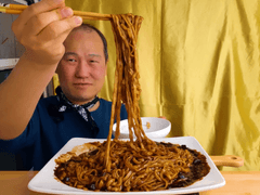 먹방 브베 - 꿀꿀한 기분은 팔도짜장면으로 날려버렷! 팔도짜장면 먹방~