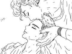 태섭대만 이마 키스