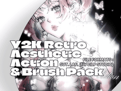 Y2Kst 레트로 보정 오토액션&브러쉬 팩