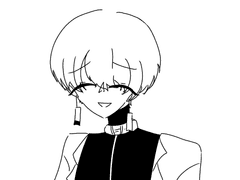 매화나무에 머리가 달려있었어.