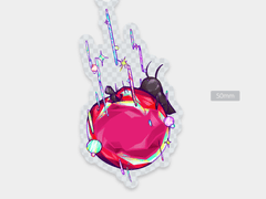 바벌고르 사과키링 도안